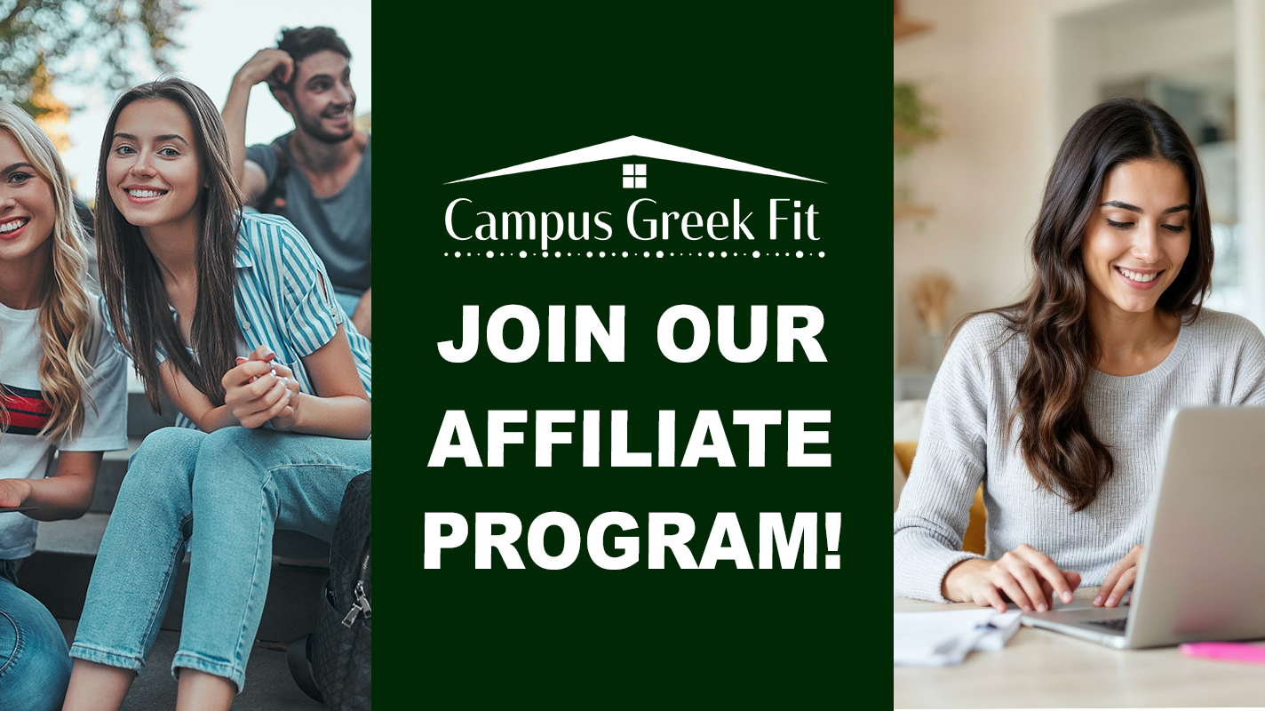 Join the Campus Greek Fit Affiliate Program – Earn Cash While Promoting Unique Greek Gifts and Dorm Decor!