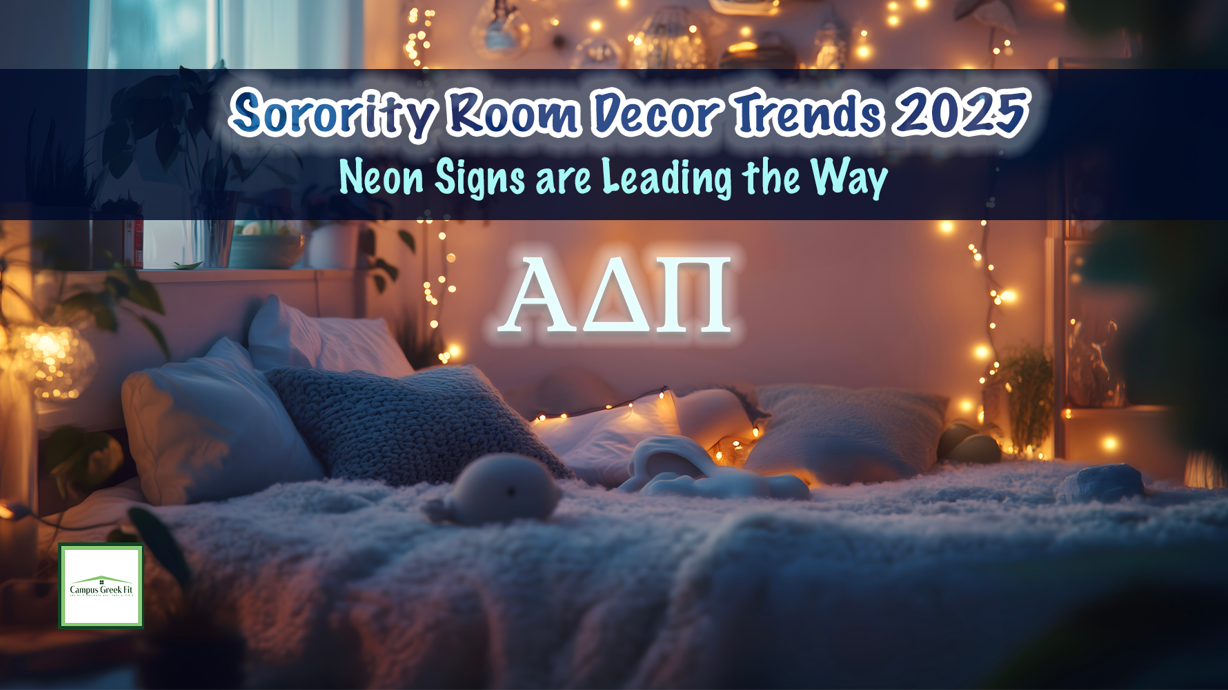 Sorority Room Decor Trends 2025: Neon Signs Are Leading the Way