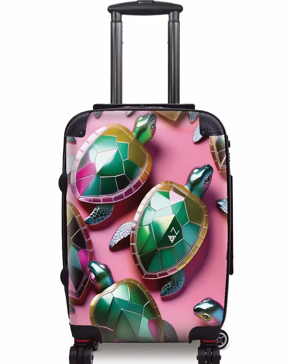 Delta Zeta Carry-on Suitcase - Jeweled Turtles Suitcases