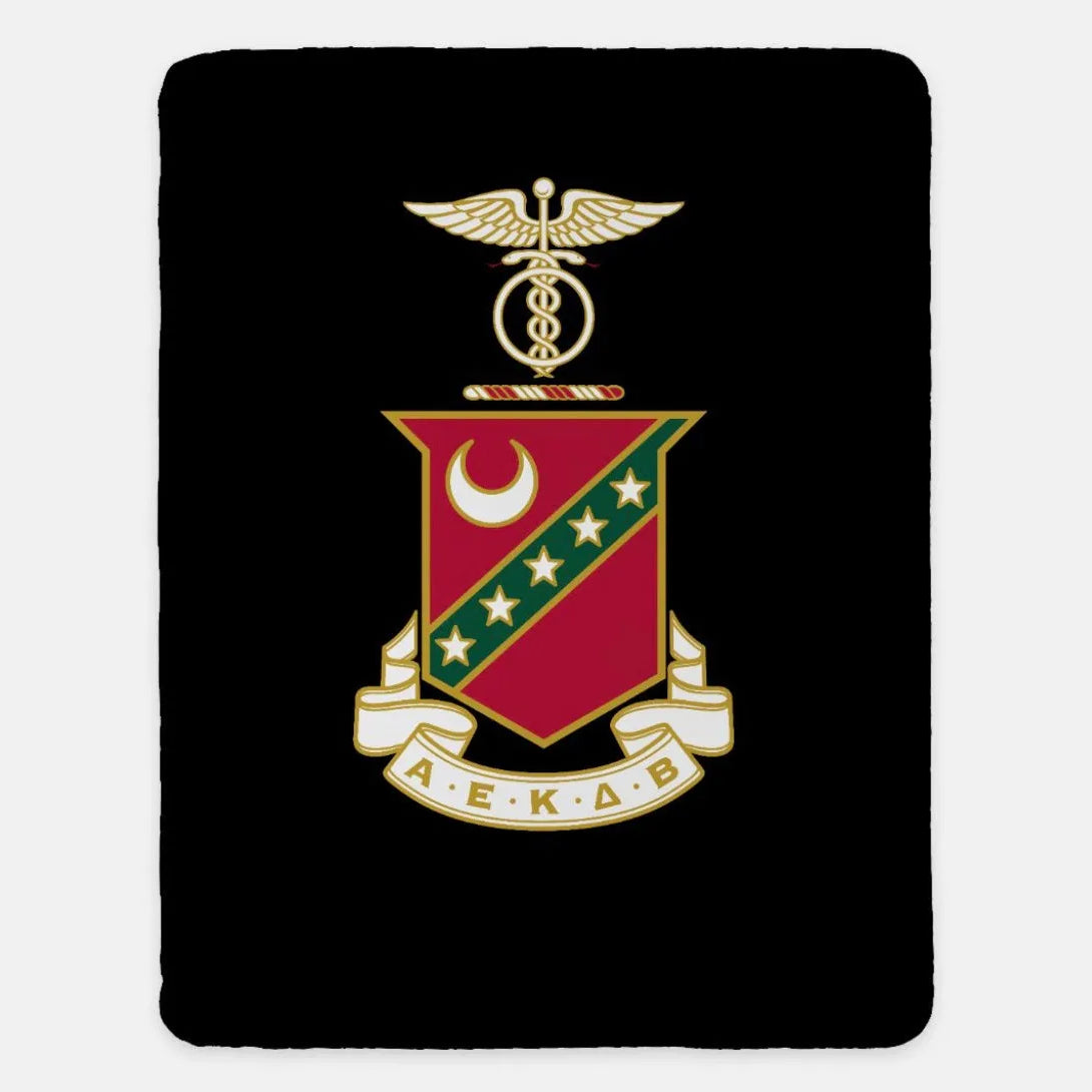 Kappa Sigma XL 60x80 Blanket - Crest Black FC Throw Blankets