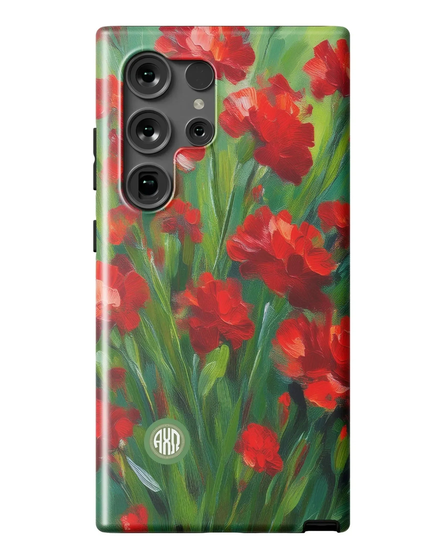 Alpha Chi Omega Samsung Galaxy Mobile Phone Case - Bold Carnations