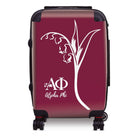 Alpha Phi Carry-on Suitcase - Modern Lily of the Valley Suitcases