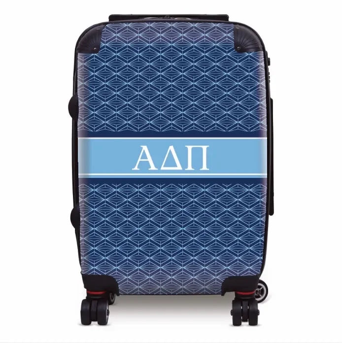 Alpha Delta Pi Carry-on Suitcase - Diamond Pattern Suitcases