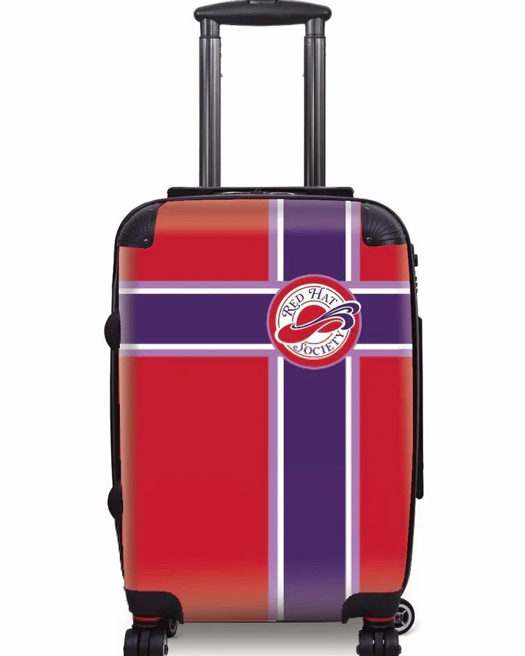 Red Hat Society Carry-on Suitcase - Stripes Suitcases