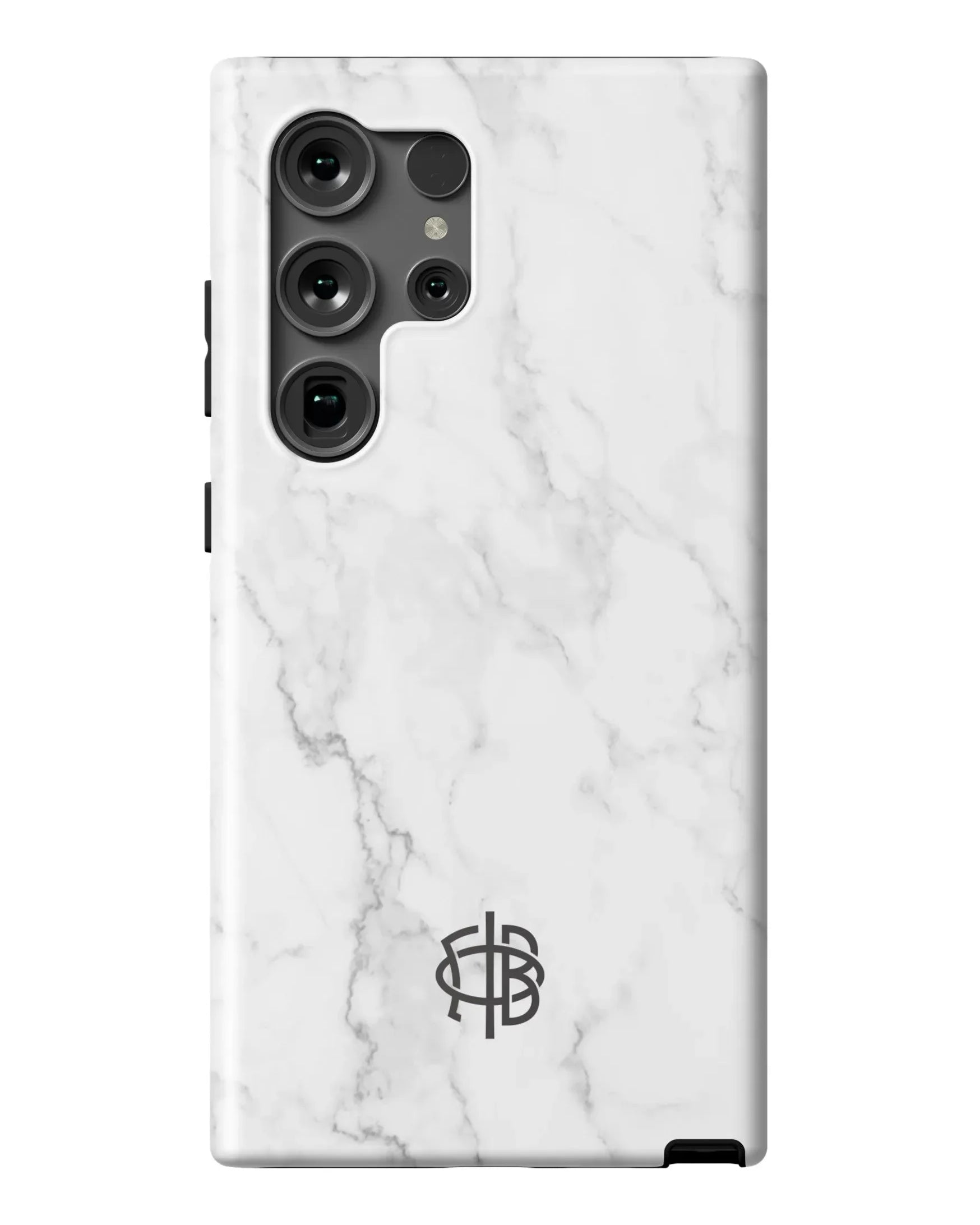 Gamma Phi Beta Samsung Galaxy 24, 23 Mobile Phone Case - White Marble Matte Mobile Phone Cases