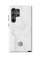 Gamma Phi Beta Samsung Galaxy 24, 23 Mobile Phone Case - White Marble Matte Mobile Phone Cases