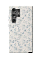 Gamma Phi Beta Samsung Galaxy 24, 23 Mobile Phone Case - Vintage Floral Gloss Mobile Phone Cases