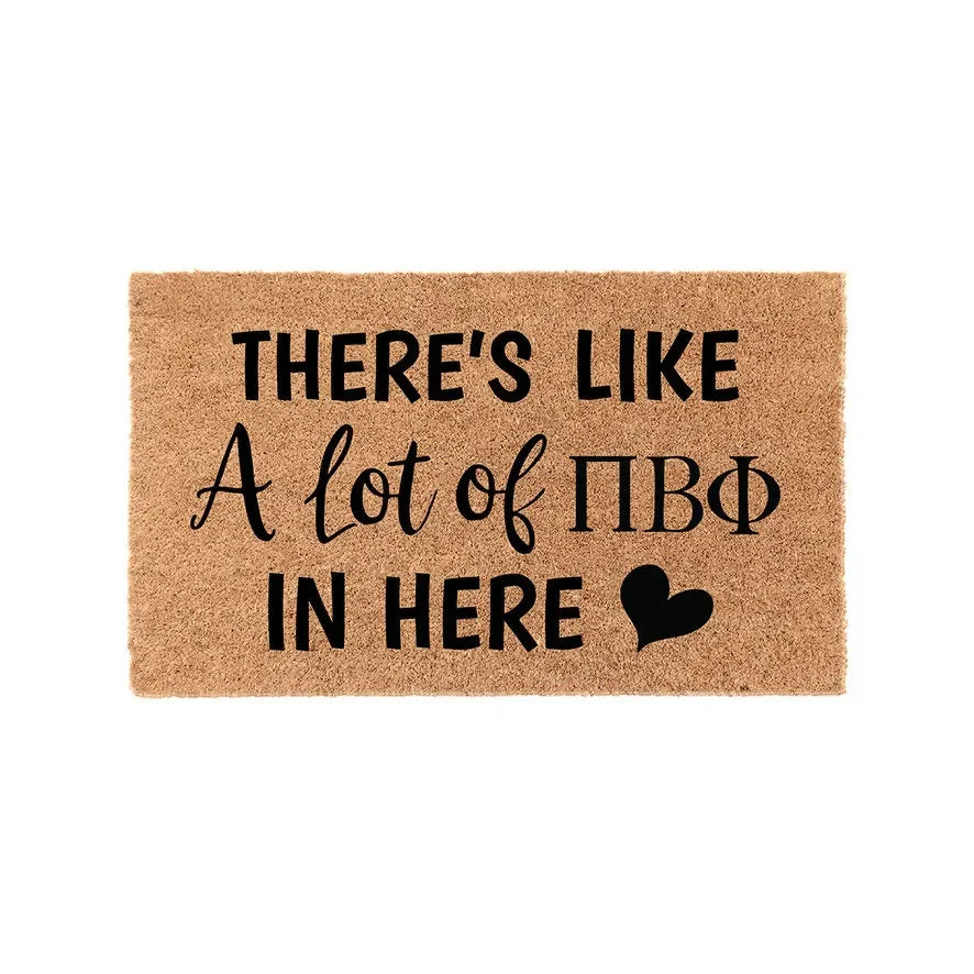 Pi Beta Phi Coir Doormat - A Lot of Door Mats