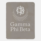 Gamma Phi Beta XL 60x80 Traditional Sherpa Throw Blanket A La Mode Throw Blankets
