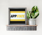 APP STATE 12x12 Wood Framed Sign - Stripes Wall Art & Signs