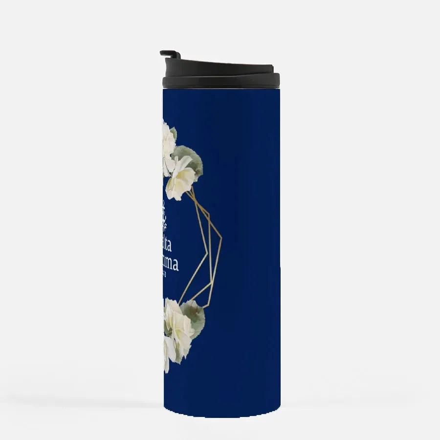 Delta Gamma Thermal Tumbler 16 oz. - Rose Frame Drinkware
