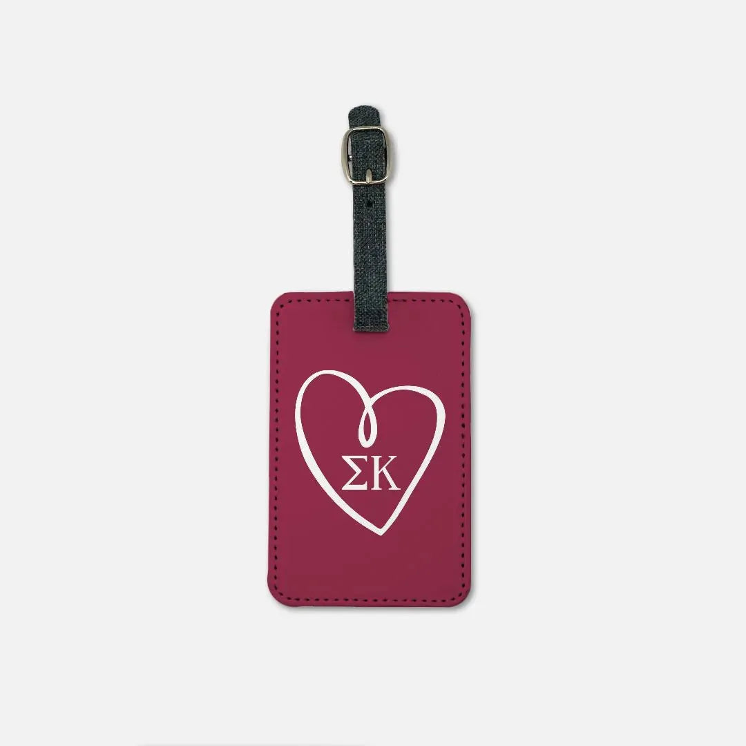 Sigma Kappa (Set of 2) Luggage Tags - Greek Letters Luggage Tags