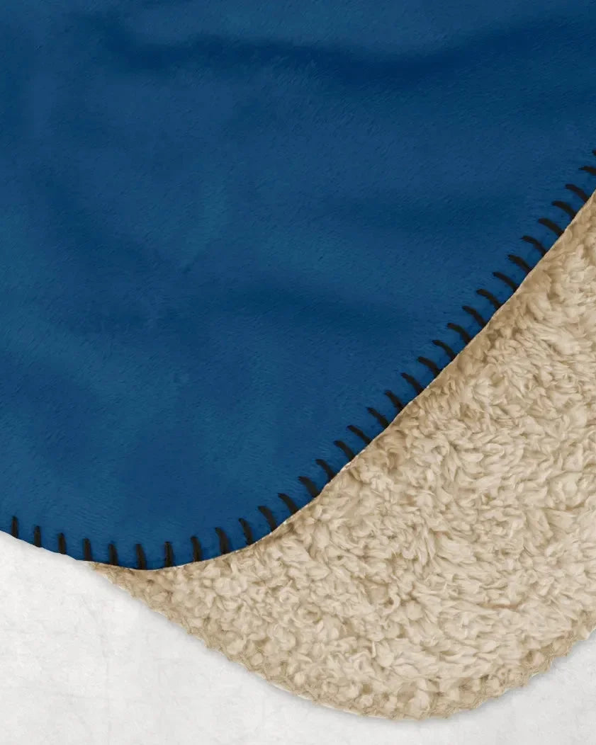 Sig Delt XL 60x80 Retro Sherpa Throw Blanket Throw Blankets