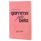 Gamma Phi Beta Personalized Leatherette Notebook Journal | GPhiB