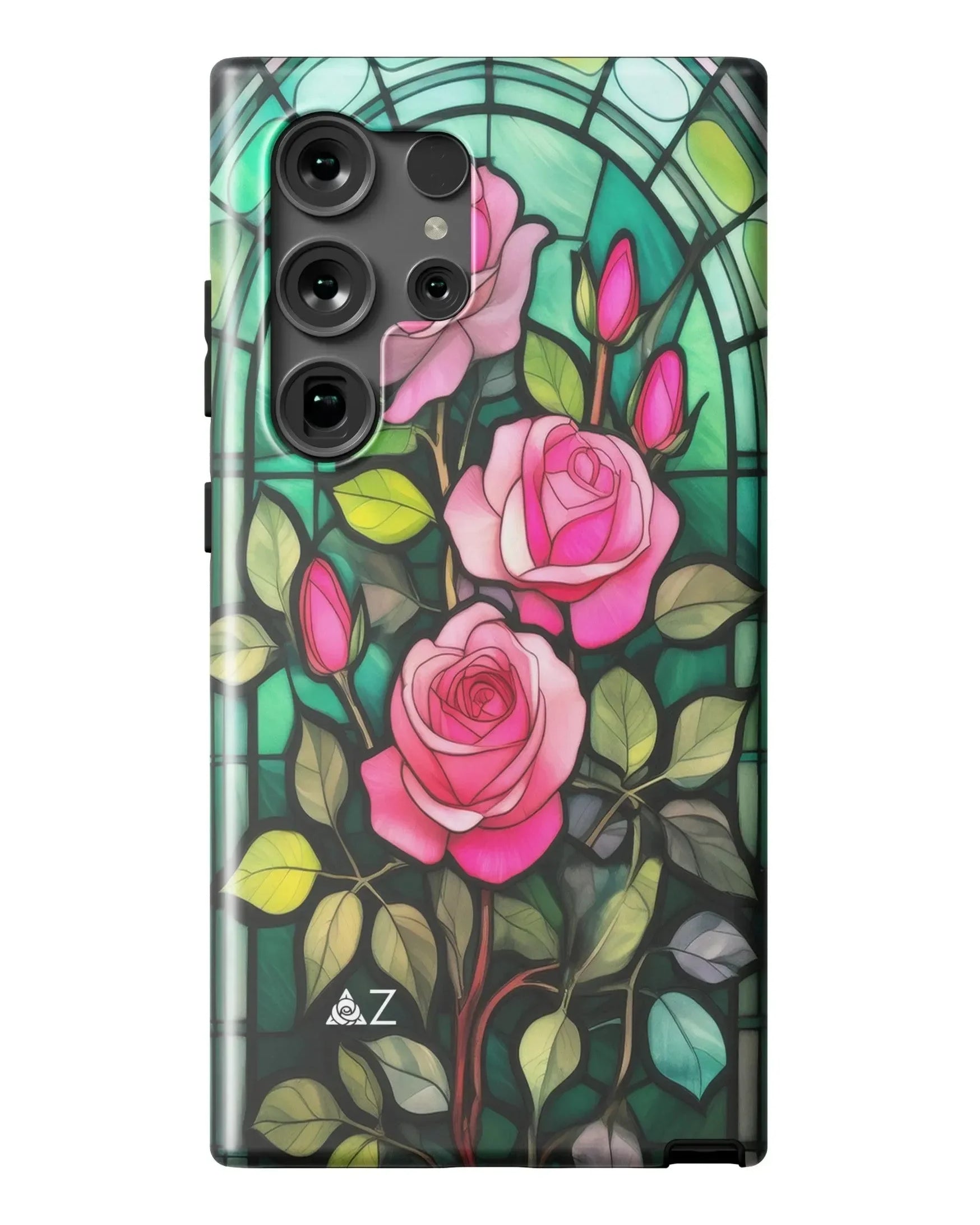 Delta Zeta Samsung Galaxy 24, 23 Mobile Phone Case - Stained Glass Matte Mobile Phone Cases