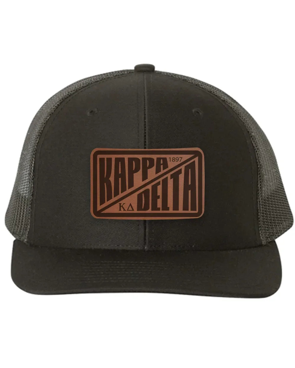Kappa Delta Richardson 112 Leatherette Patch Trucker Hat - Divide Trucker Hat