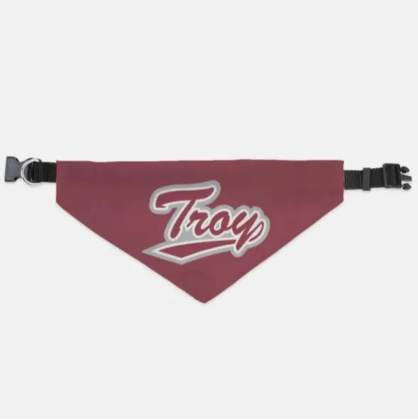 Troy Pet Bandana - Cardinal Script XL Pet Bandanas