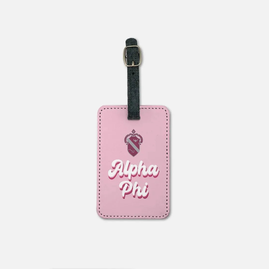Alpha Phi Luggage Tag (Set of 2) Retro Luggage Tags