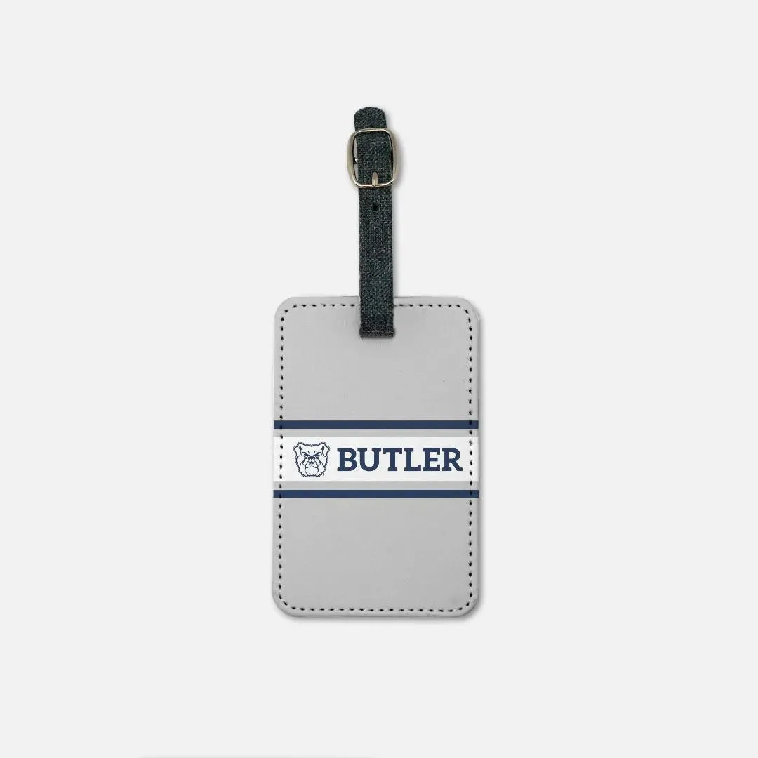 Butler University (Set of 2) Luggage Tag - Gray Stripe Luggage Tags