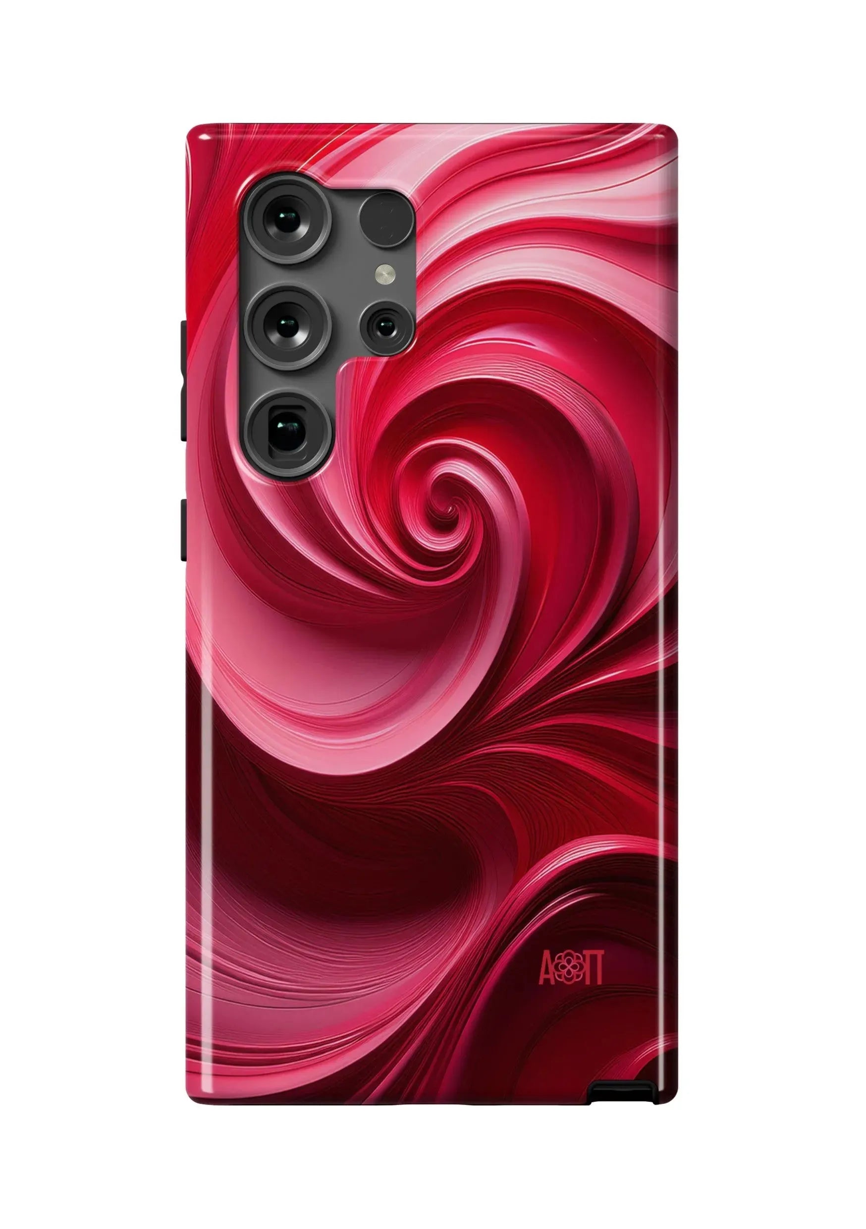 Alpha Omicron Pi Samsung Galaxy 24, 23 Mobile Phone Case - Swirl Gloss Mobile Phone Cases