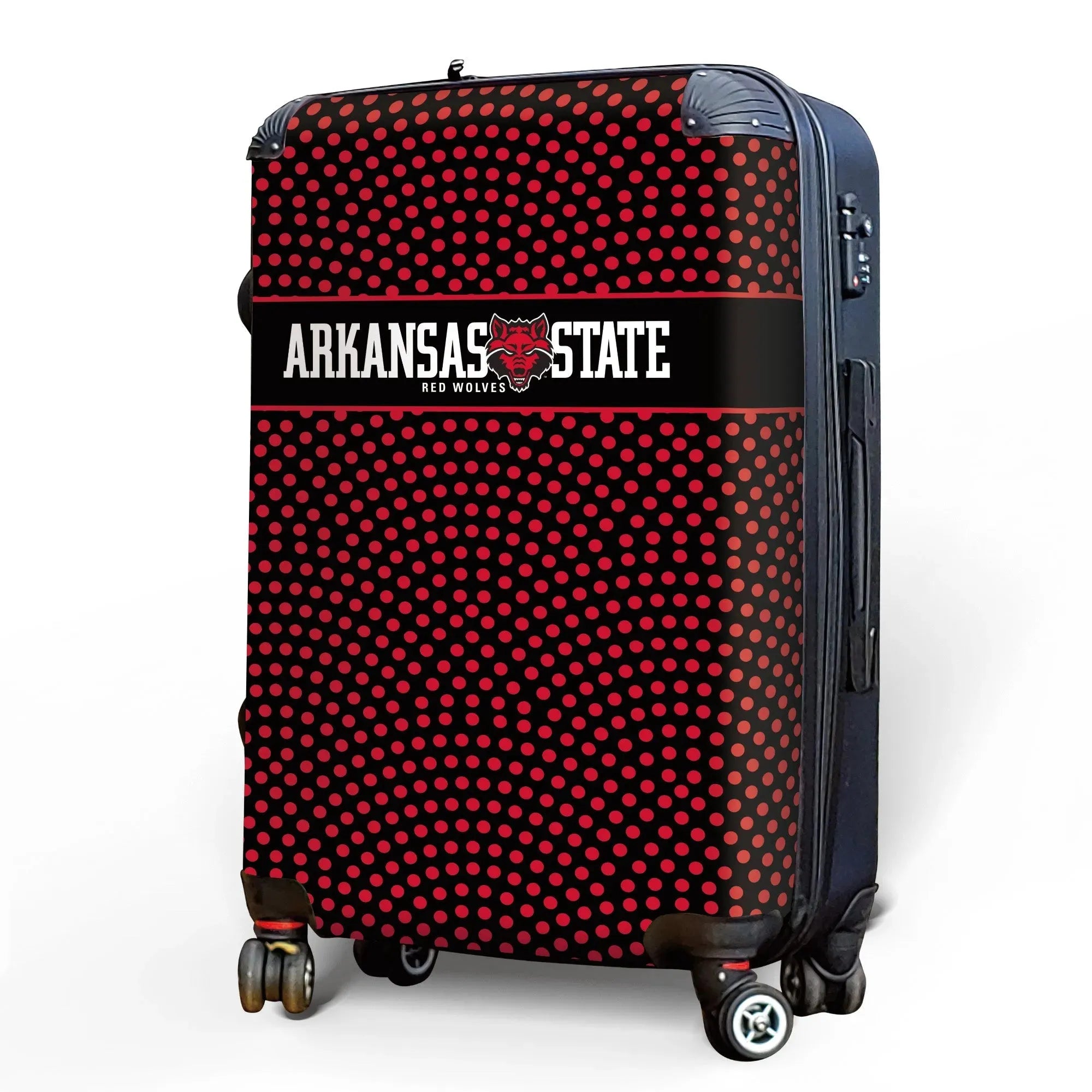 Arkansas State University Carry-On Suitcase - Dots Suitcases