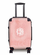 Gamma Phi Beta Carry-on Suitcase - Marble Crescent Moon Blush Suitcases