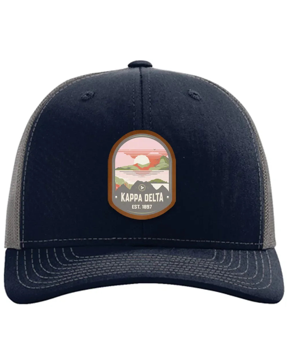 Kappa Delta Richardson 112 UV Print Leatherette Patch Trucker Hat - Ventura Trucker Hat