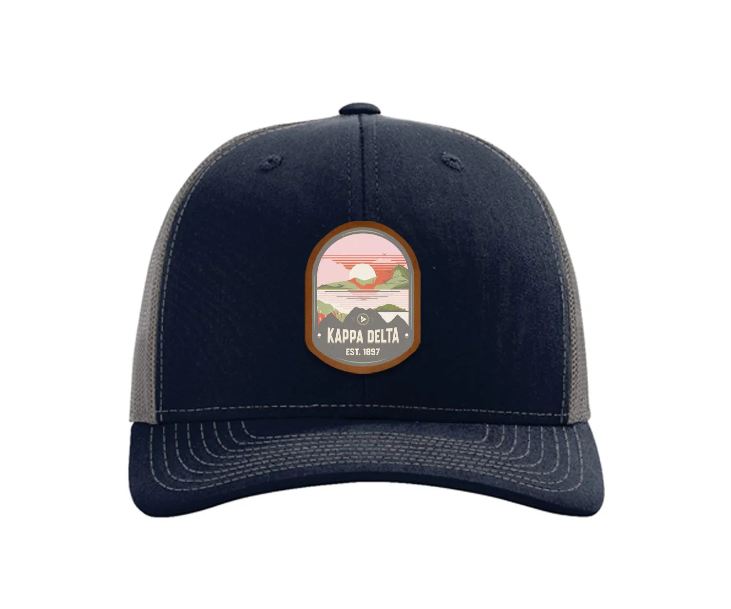 Kappa Delta Richardson 112 UV Print Leatherette Patch Trucker Hat - Ventura Trucker Hat