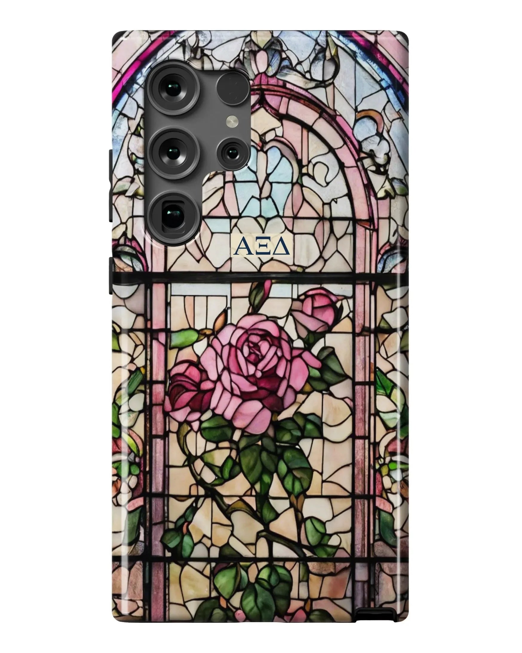 Alpha Xi Delta Samsung Galaxy Mobile Phone Case - Stained Glass