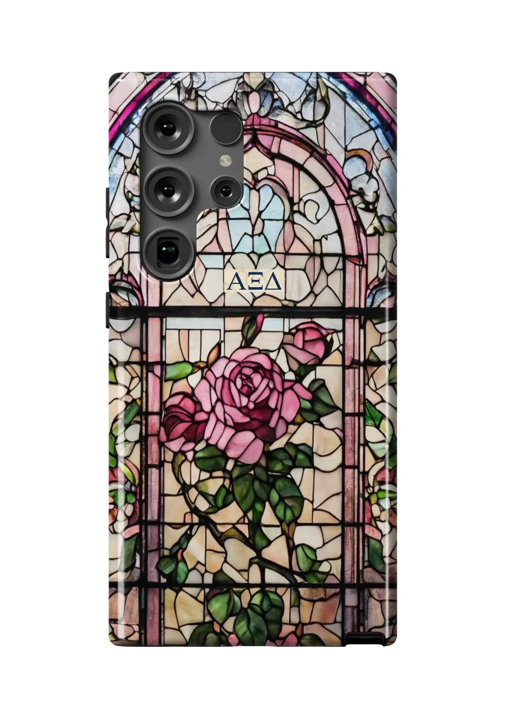 Alpha Xi Delta Samsung Galaxy Mobile Phone Case - Stained Glass