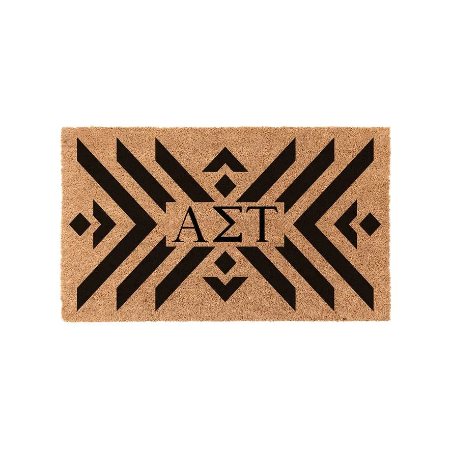 Alpha Sigma Tau Coir Doormat - Boho Door Mats