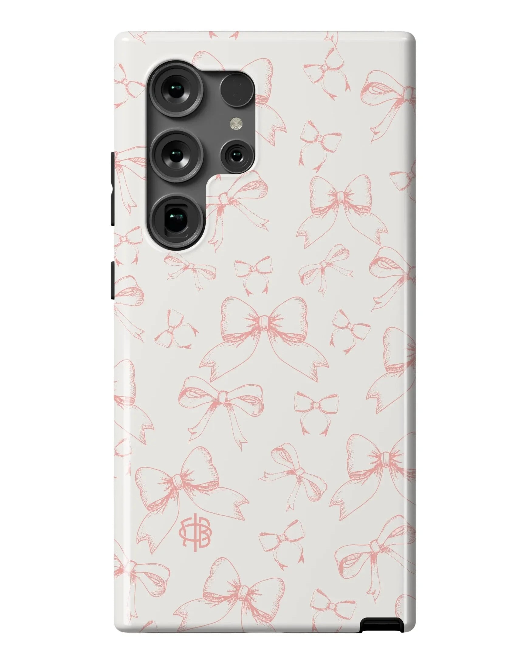 Gamma Phi Beta Samsung Galaxy 24, 23 Mobile Phone Case -Bows Gloss Mobile Phone Cases