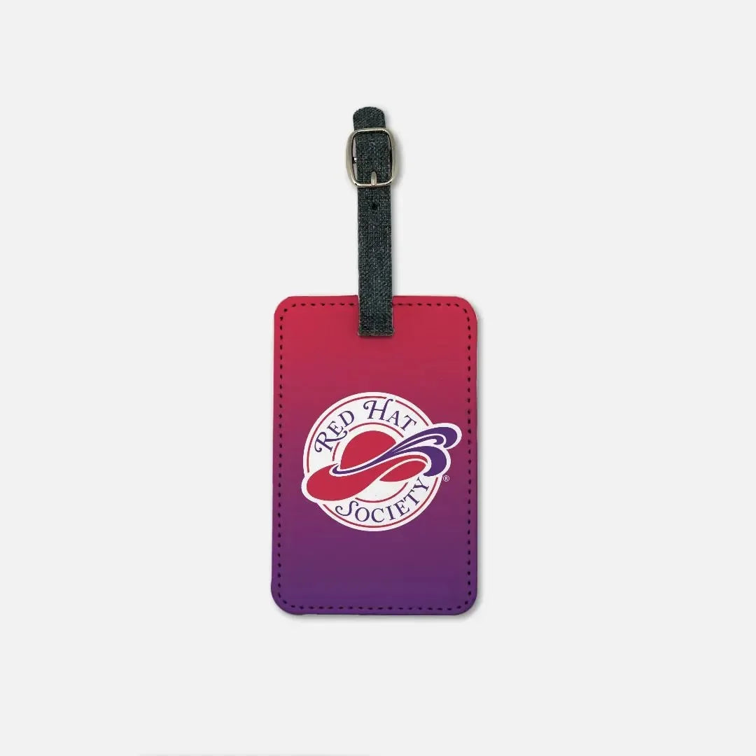Red Hat Society Luggage Tag (Set of 2) - Gradient Luggage Tags