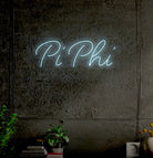 Pi Phi LED Neon Script Sign w/ Dimmer Neon Signs