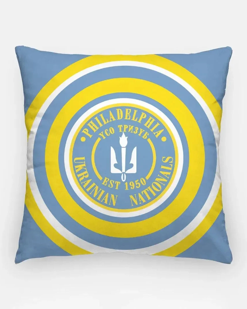Ukrainian Nationals Bullseye Pillow Cover - 18" Pillow Covers