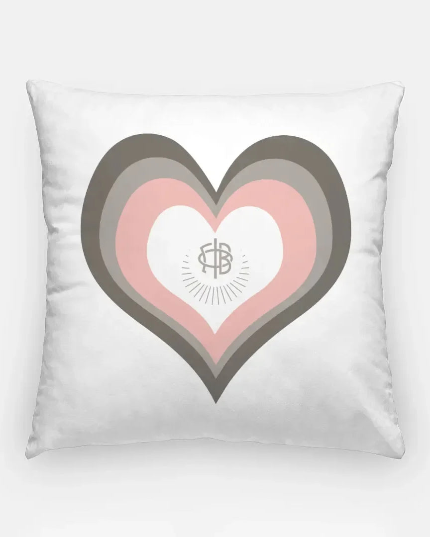 Gamma Phi Beta 18" Heart Throw Pillow Cover Pillow Covers