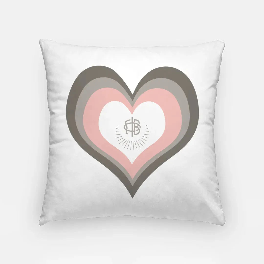Gamma Phi Beta 18" Heart Throw Pillow Cover Pillow Covers