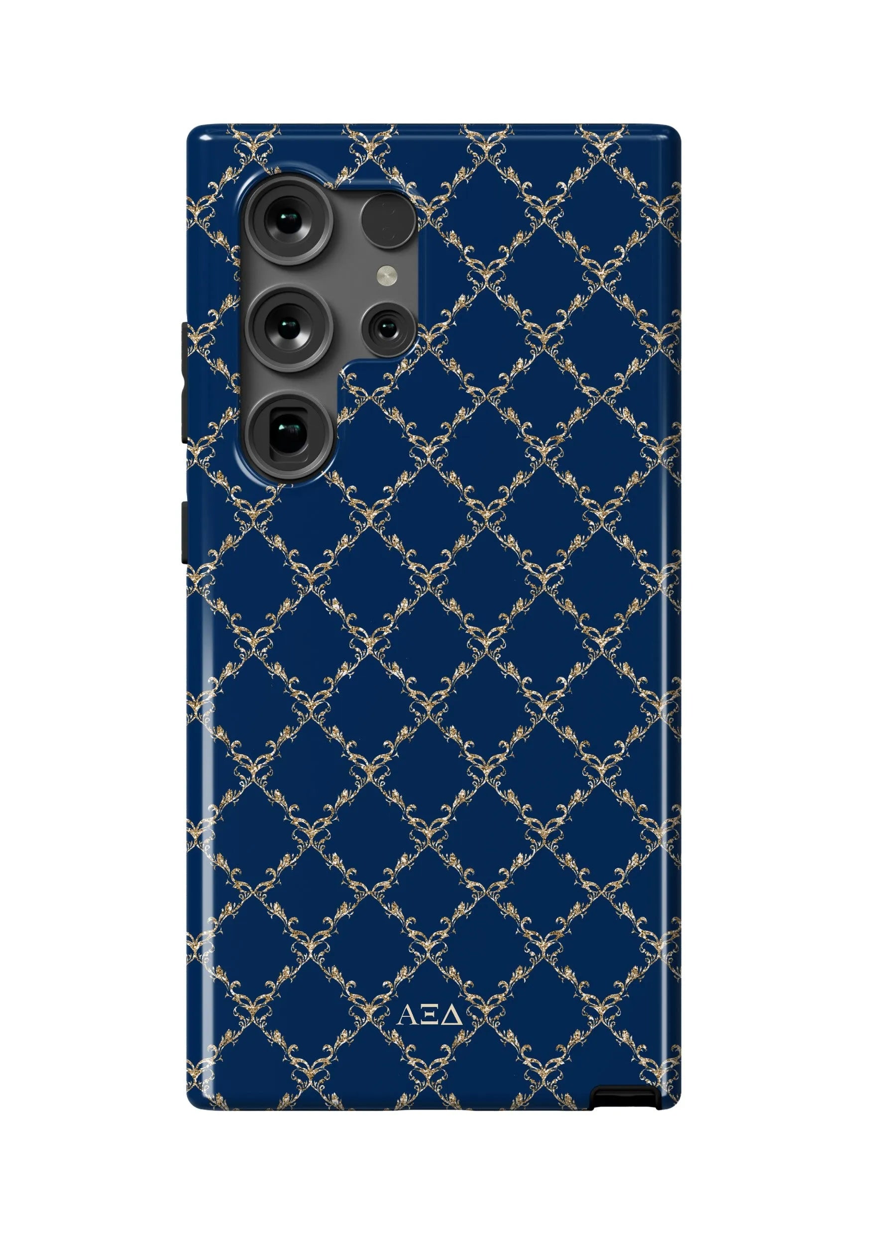 Alpha Xi Delta Samsung Galaxy 24, 23 Mobile Phone Case - Blue Diamond Gloss Mobile Phone Cases