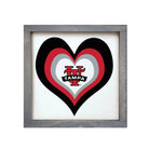 University of Tampa 12x12 Wood Framed Sign - Heart Weathered Gray Wall Art & Signs