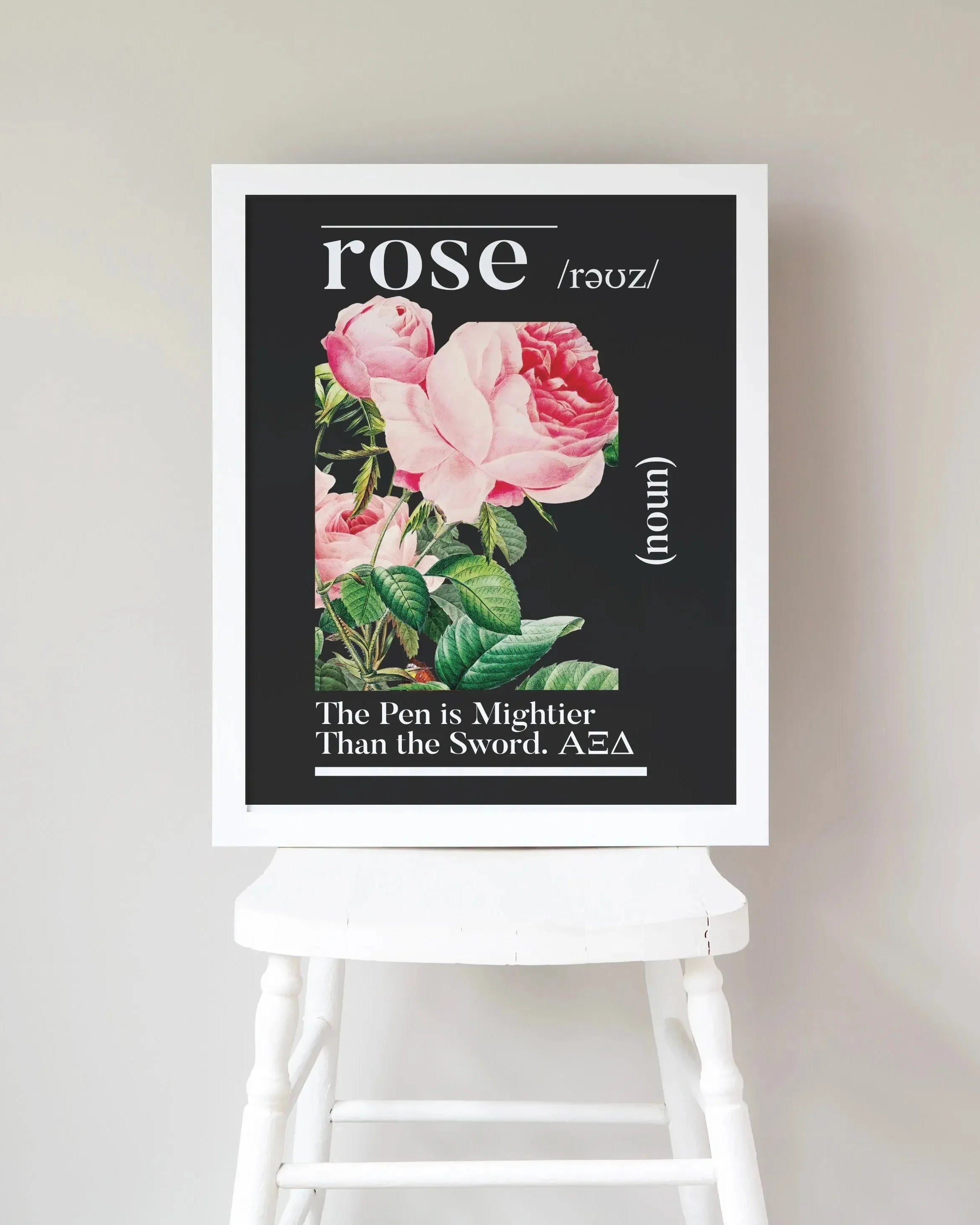 16"x20" Alpha Xi Delta Poster - Rose Definition Wall Art & Signs
