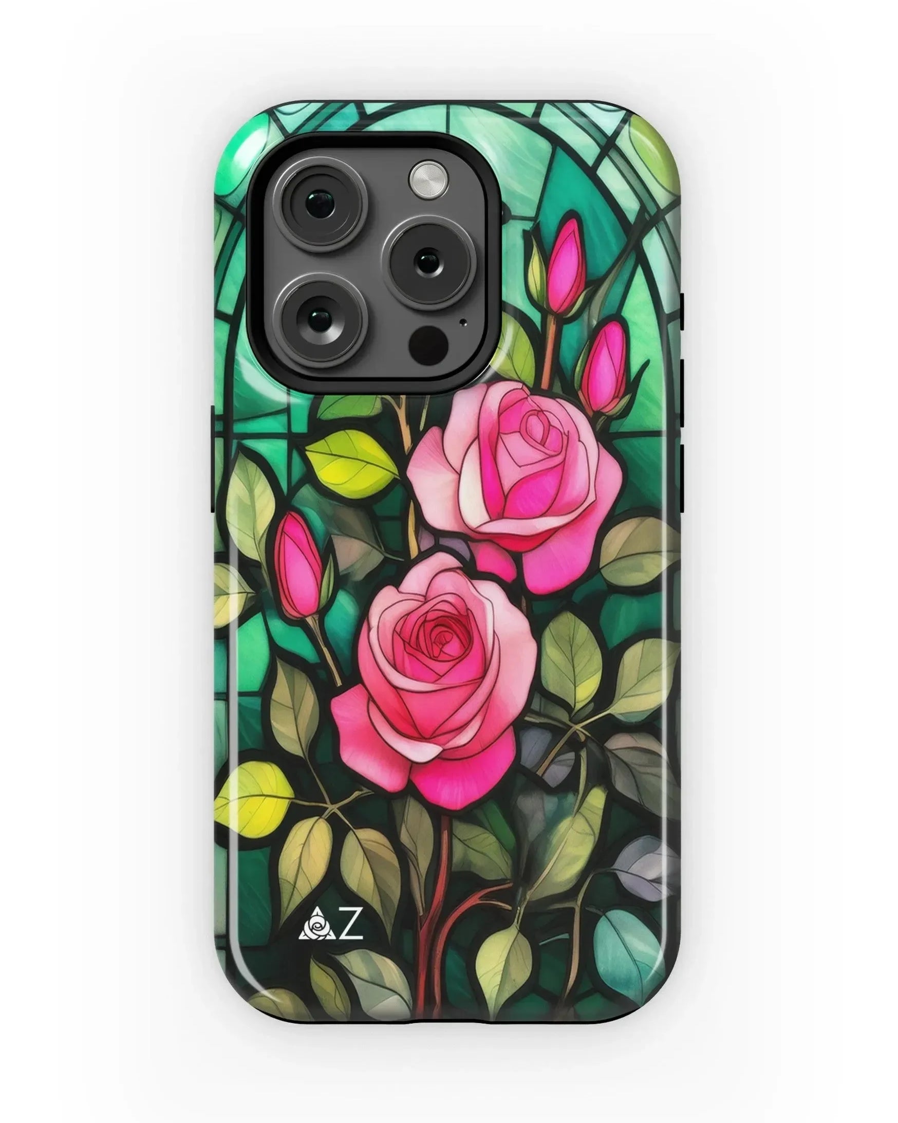 Delta Zeta iPhone 16, 15, 14 Mobile Phone Case -Stained Glass Gloss Mobile Phone Cases