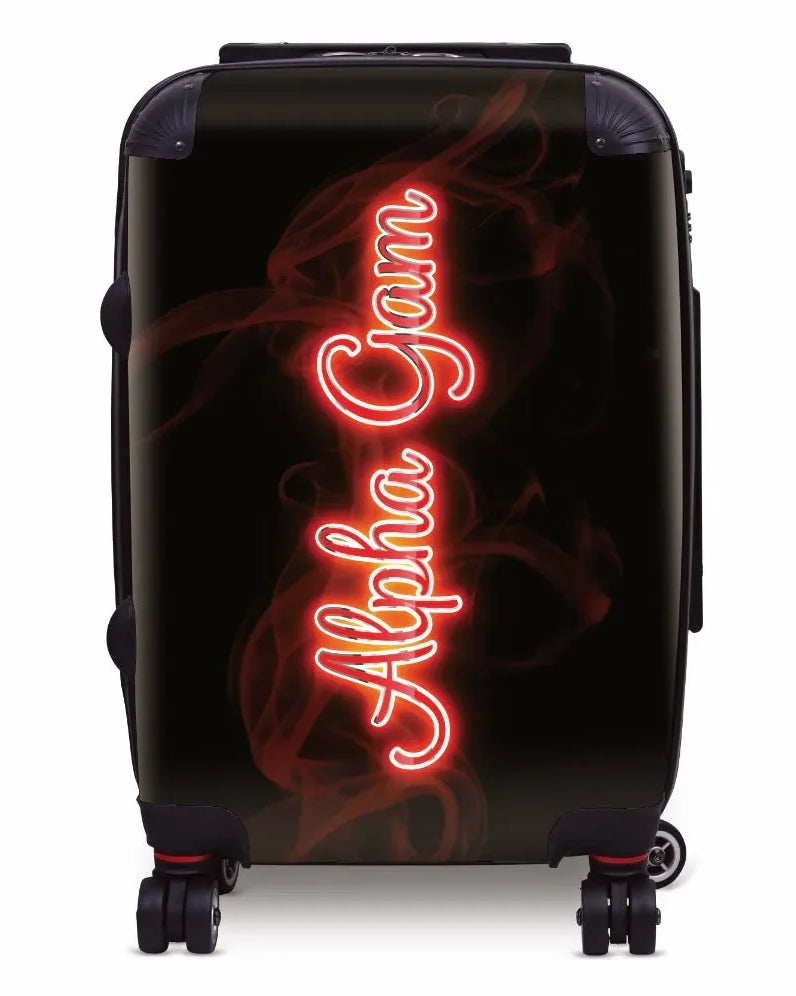 Alpha Gam Carry-on Suitcase - Neon Suitcases