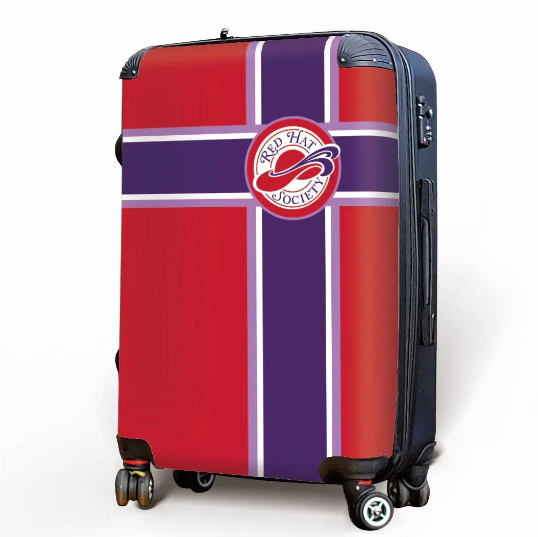 Red Hat Society Carry-on Suitcase - Stripes Suitcases