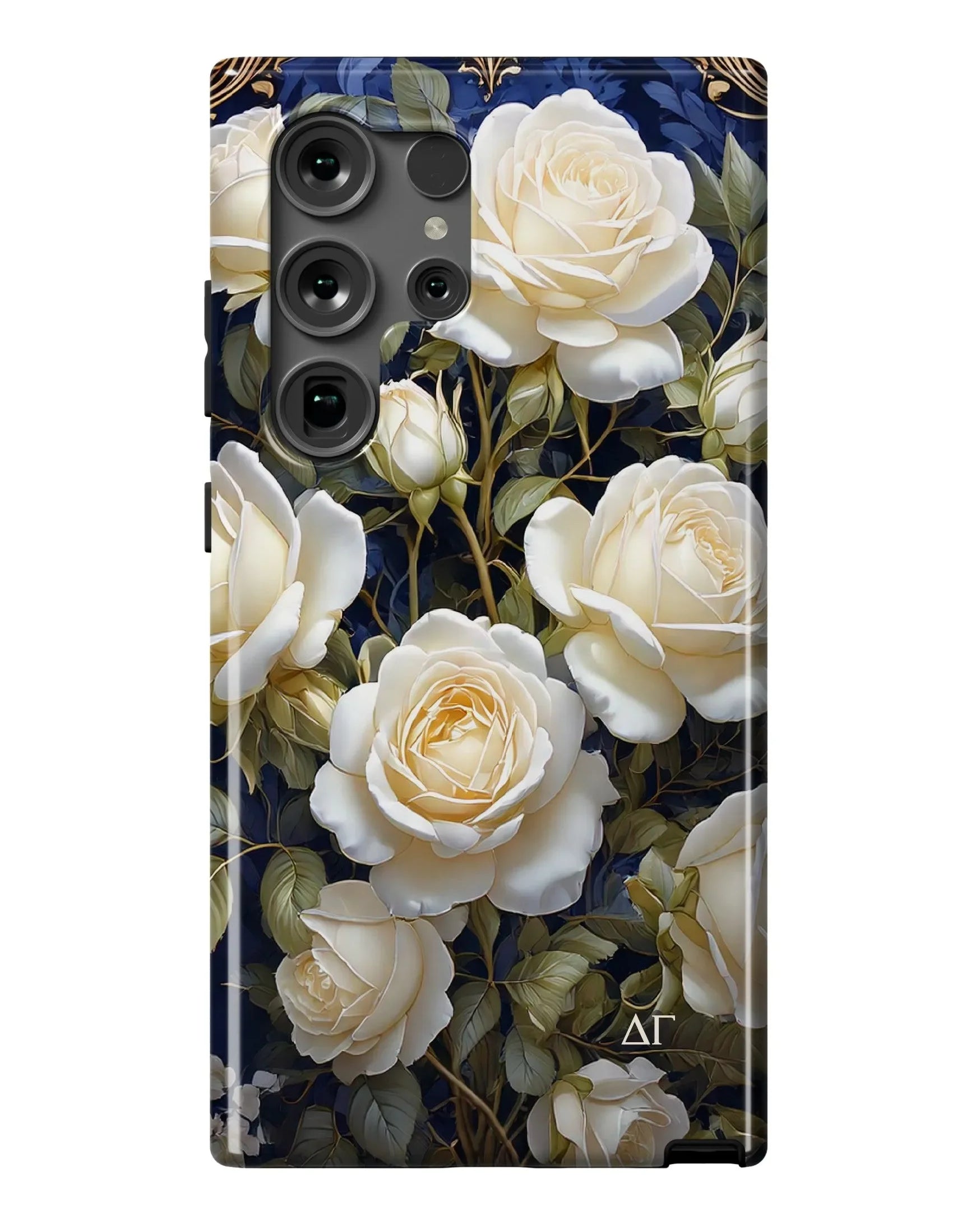 Delta Gamma Samsung Galaxy 24, 23 Mobile Phone Case - Roses Gloss Mobile Phone Cases