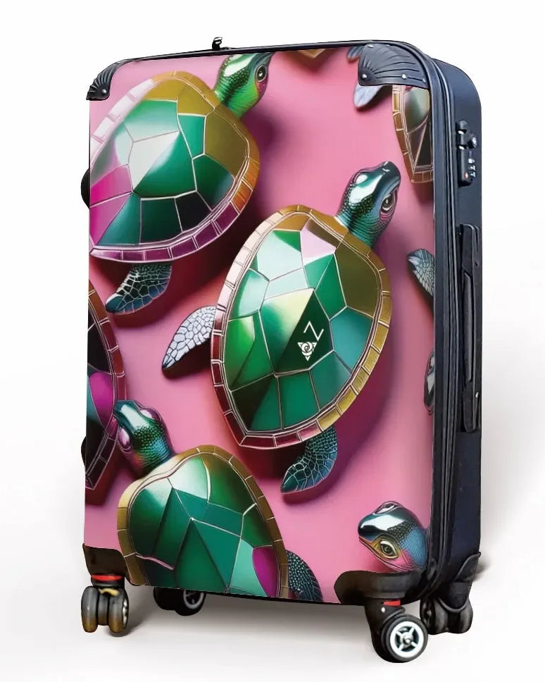 Delta Zeta Carry-on Suitcase - Jeweled Turtles Suitcases