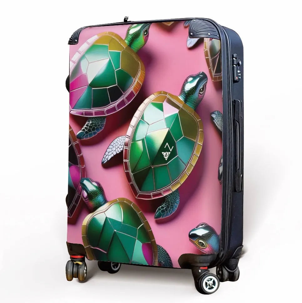 Delta Zeta Carry-on Suitcase - Jeweled Turtles Suitcases