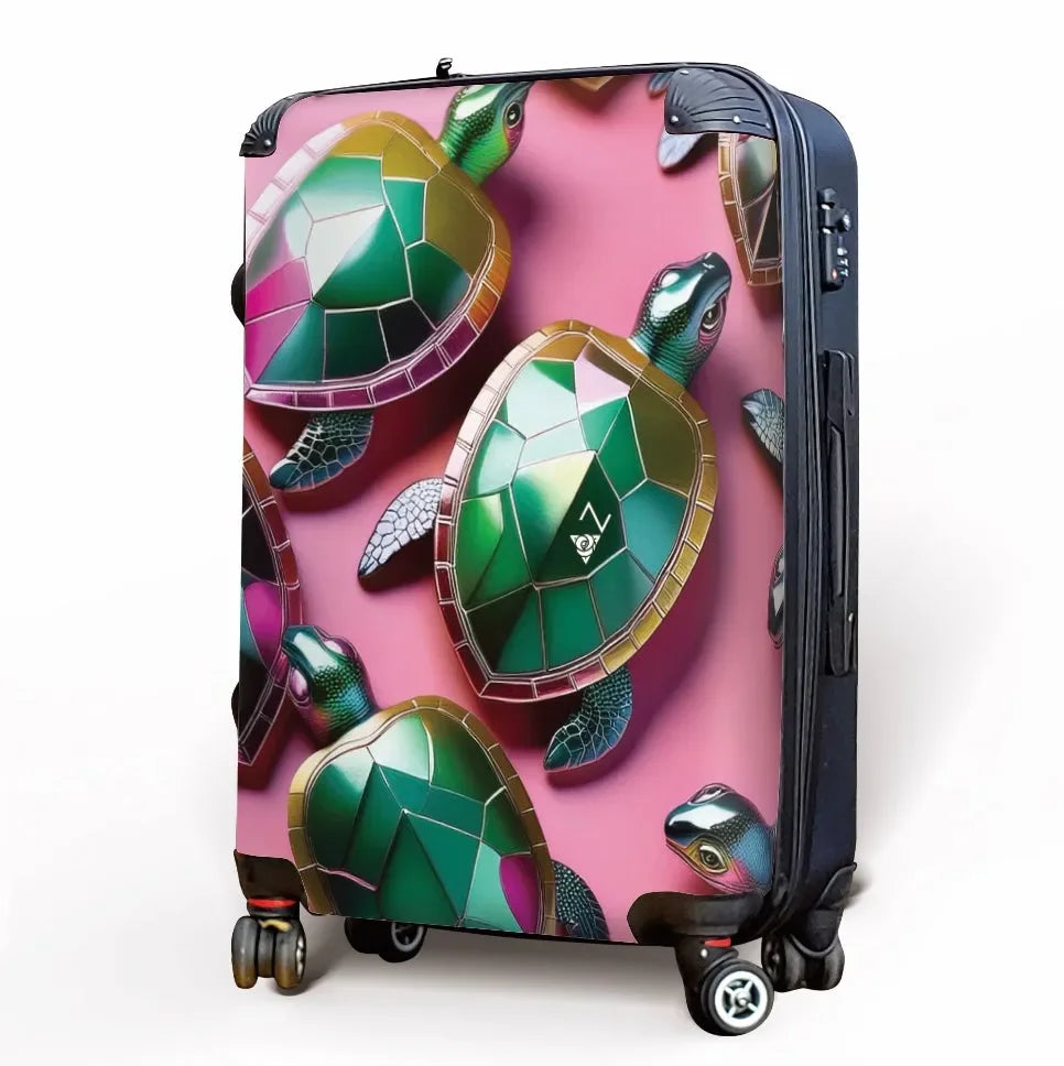 Delta Zeta Carry-on Suitcase - Jeweled Turtles Suitcases