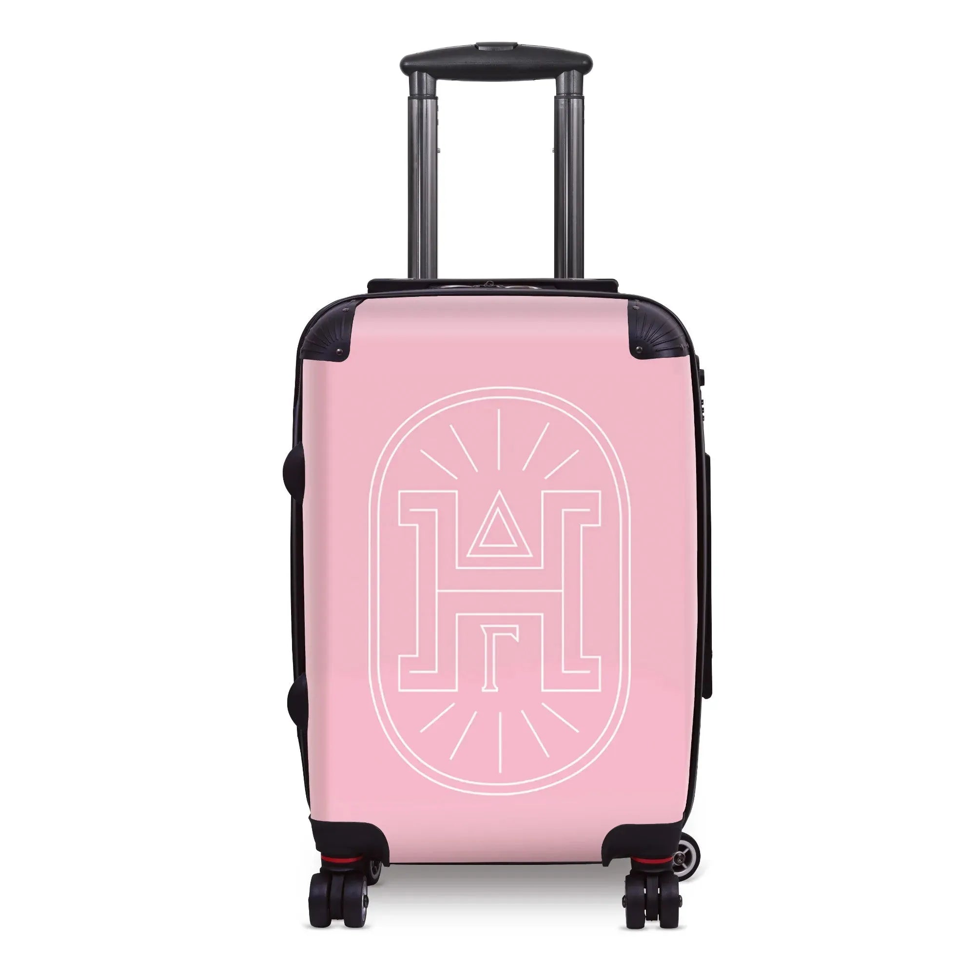 Delta Gamma Carry-on Suitcase - Badgemark Pink Suitcases