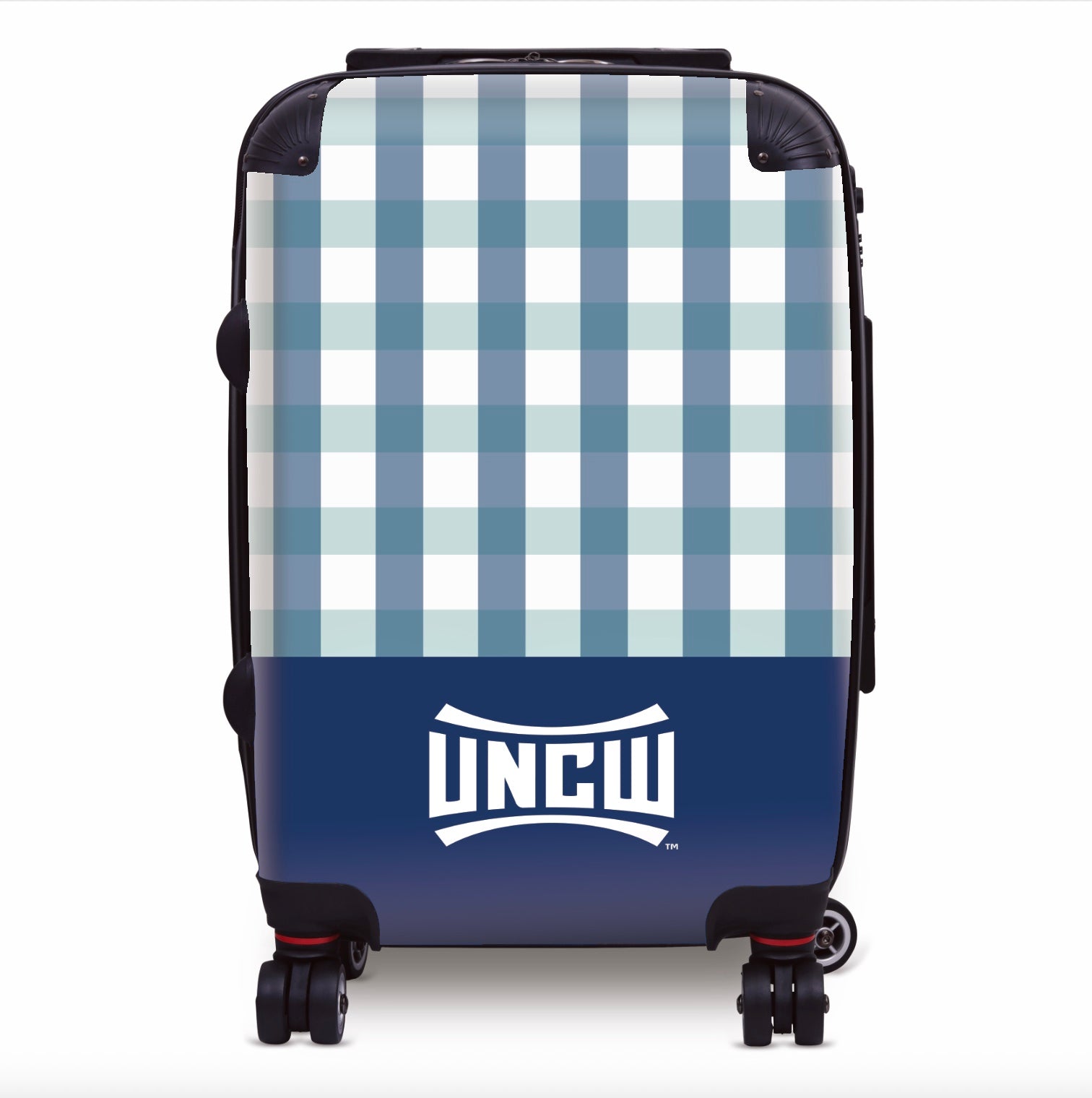 UNCW Carry-on Suitcase - Gingham Suitcases