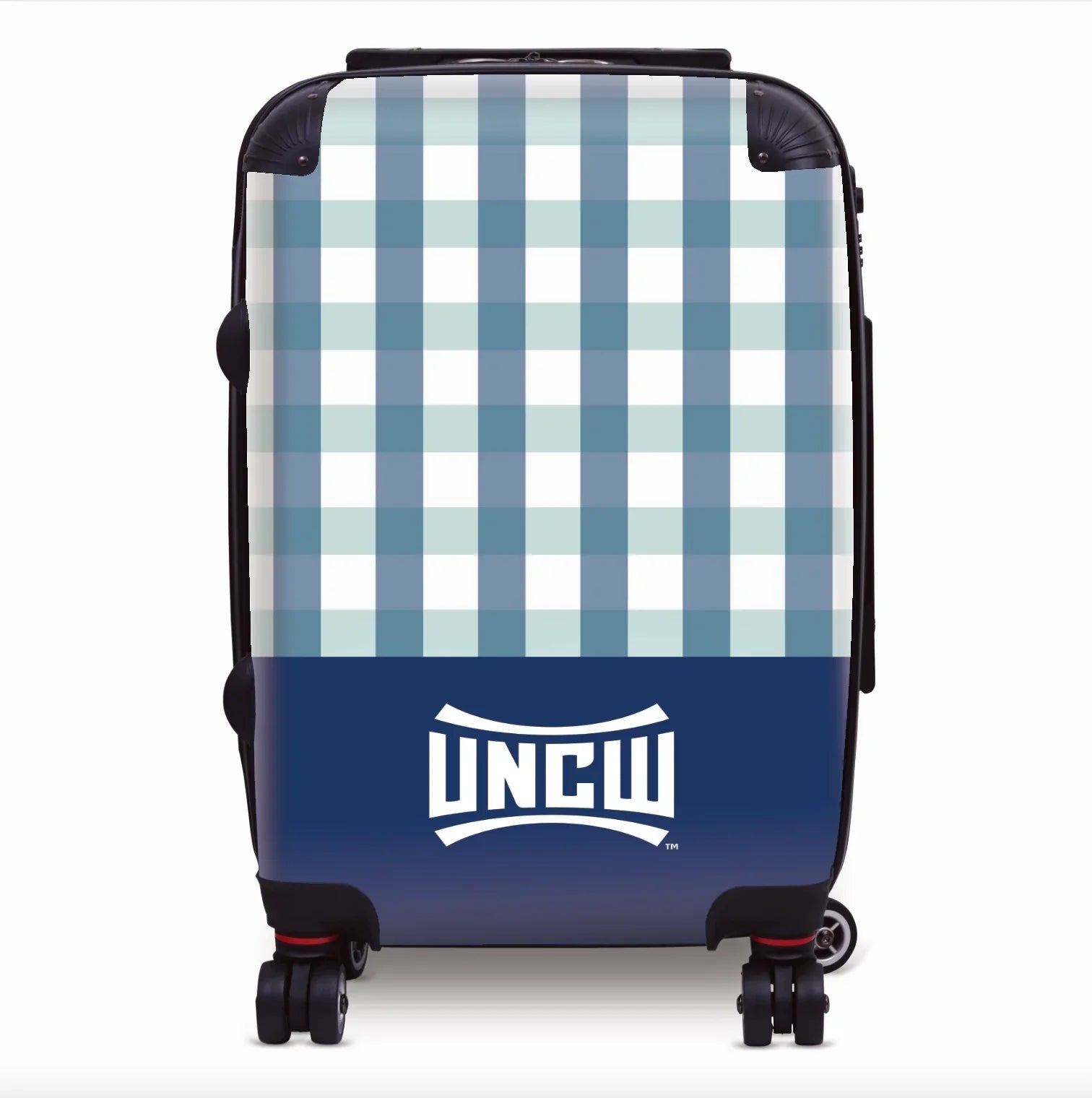 UNCW Carry-on Suitcase - Gingham Suitcases